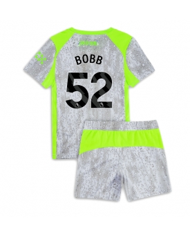 Billige Fotballdrakt Manchester City Oscar Bobb #52 Replika Tredjedraktsett Barn 2025-26 Kortermet (med bukser)